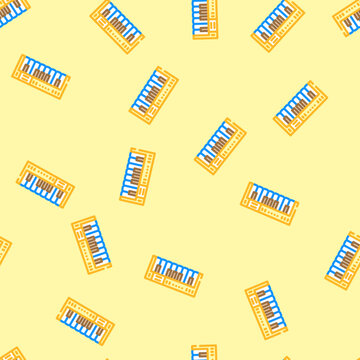 piano keys retro music vector seamless pattern piano keys retro music sign illustration