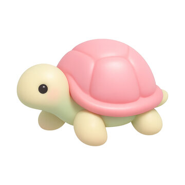 PNG Cute pastel turtle toy