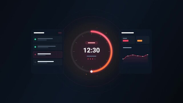 Futuristic Pomodoro Timer for Deep Focus and Productivity