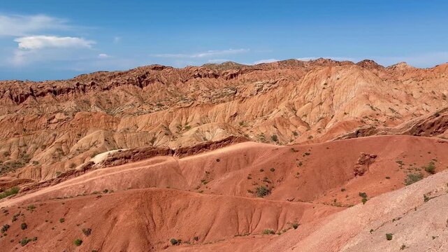Breathtaking scenery of Fairy Tale valley (Dolina Skazok) in Issyk Kul area of Kyrgyzstan