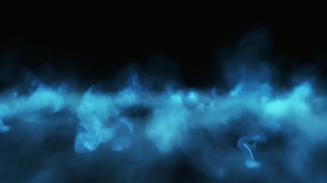 Realistic fire burning flame and blue smoke with smoldering flame