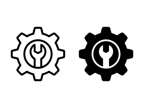 Maintainance icon minimal logo collection
