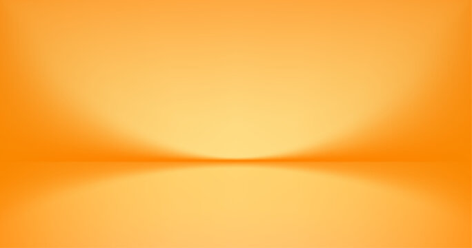 Studio gradient background in warm yellow and gold tones provides elegant backdrop with soft lighting ideal for modern product showcase scenes. Vector illustration