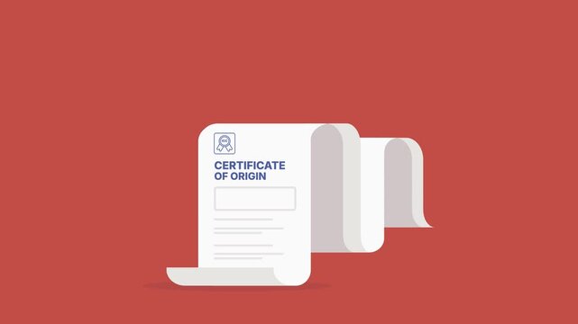 Certificate of Origin Trade Document