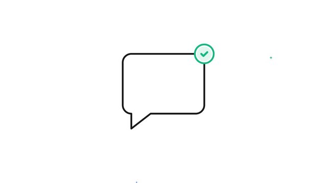 Sending instant chat conversation message with delivery confirmation