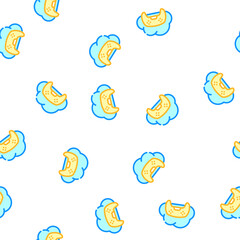 Fototapeta premium game safe cloud vector seamless pattern game safe cloud sign illustration