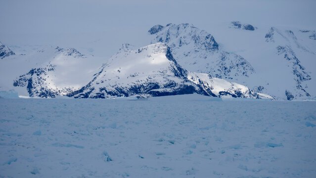 Sea ice drifting southward on East Coast, Greenland