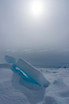 Sea ice drifting southward on East Coast, Greenland