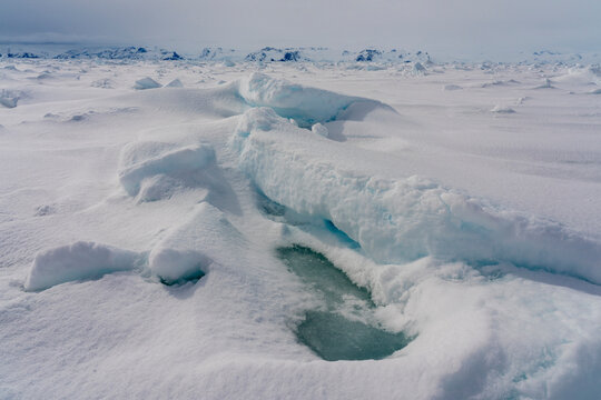 Sea ice drifting southward on East Coast, Greenland