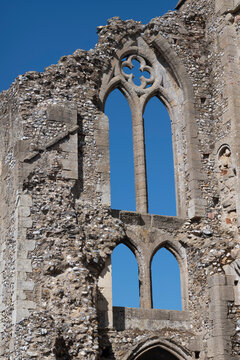The ruins of the historic, Benedictine, Binham Priory, also known as St Mary's Priory, United Kingdom