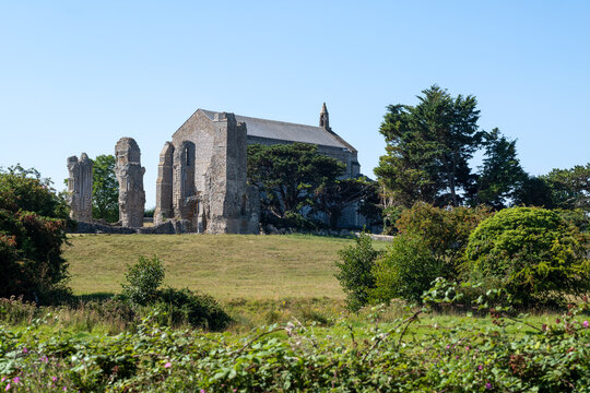 The ruins of the historic, Benedictine, Binham Priory, also known as St Mary's Priory, United Kingdom