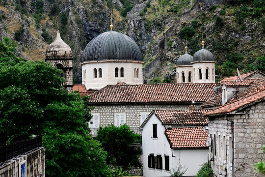 A view of Kotor Town, a medieval walled town, Montenegro