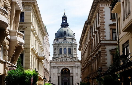 Architecture and street scenes in central Budapest, the capital of Hungary, Hungary