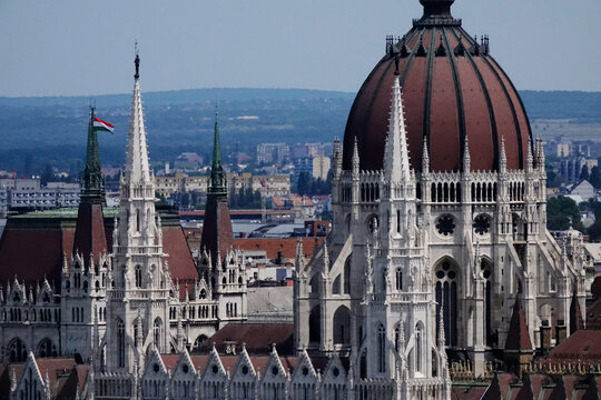 Architecture and street scenes in central Budapest, the capital of Hungary, Hungary
