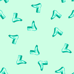 Obraz premium green check isometric seamless pattern. green check sign illustration