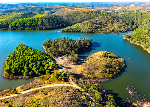 Odeaxere Dam Reservoir, Lagos, Faro, Portugal