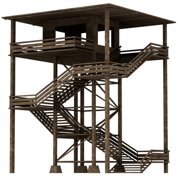 Watchtower Remastered Wide Military Guard Post