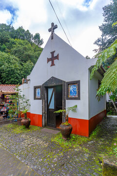 View of Capela de Nossa Senhora de Fatima, Ribeiro Frio, Madeira, Portugal