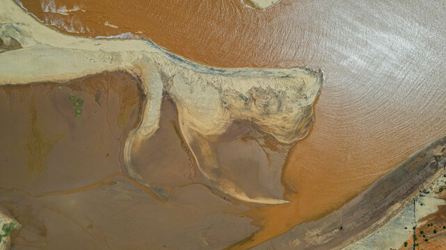 Juba river flows into the Indian Ocean near Kismayo in Jubaland, Somalia