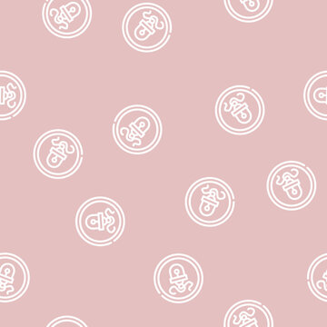 nanorobot electronic device line seamless pattern nanorobot electronic device thin line illustration
