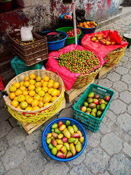 Fruits at the local market, Santiago Atitlan, Solola Department, Guatemala