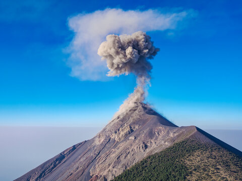 Fuego Volcano, borders of Chimaltenango, Escuintla and Sacatepequez departments, Guatemala