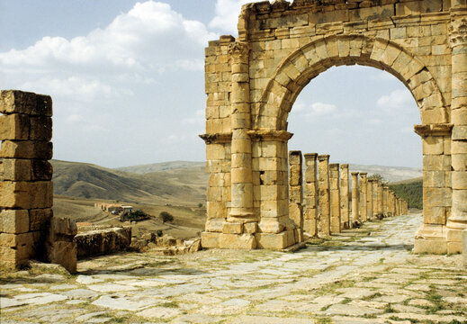 Ruins of Djemila display ancient architecture from Berbero-Roman period in Algeria&acirc;&euro;&trade;s region of Constantine