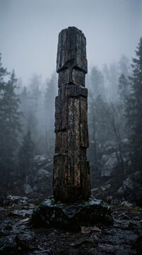 Struttura simbolica nella nebbia