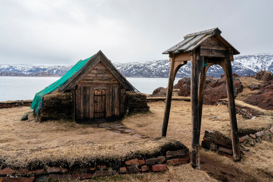 Wooden Viking church, Quassiarsuk, Greenland