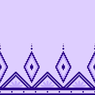 vector Geometric Purple Tribal Motif Background, suitable for textile design, packaging design