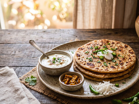 Authentic Radish Paratha for Indian Breakfast