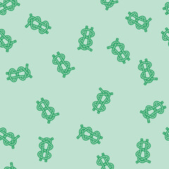 double sheet bend nautical knot line seamless pattern double sheet bend nautical knot thin line illustration © sevector