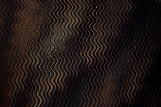 Vertical wave pattern background with dark brown and black tones and rippled texture effect