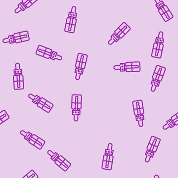 essential oil bottles spa therapy treatment line seamless pattern essential oil bottles spa therapy treatment thin line illustration