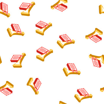 trumpet fanfare isometric seamless pattern. trumpet fanfare sign illustration