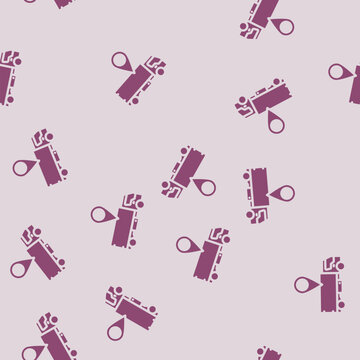 truck map location glyph vector seamless pattern. truck map location thin illustration