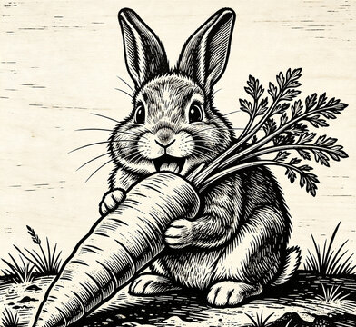 rabbit and carrot