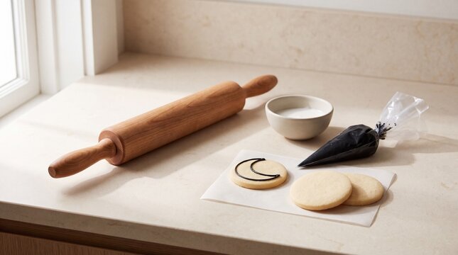 4K Minimalist Halloween Baking Workspace Professional Food Styling