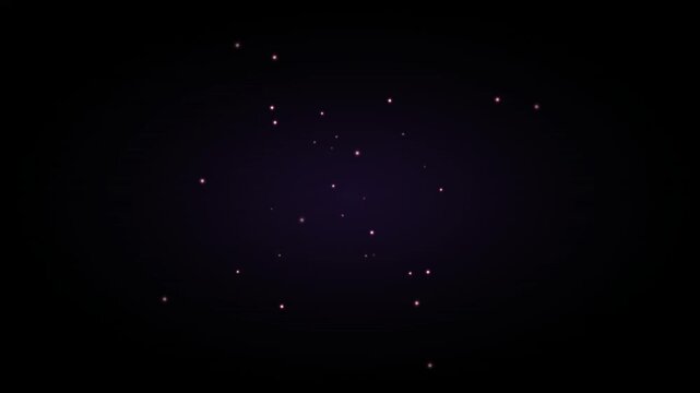 Abstract dark background with subtle shimmering light particles, resembling a serene cosmic flow or distant stardust, ideal for captivating and dynamic visual sequences