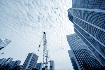 Fototapeta premium Modern office building in a big city
