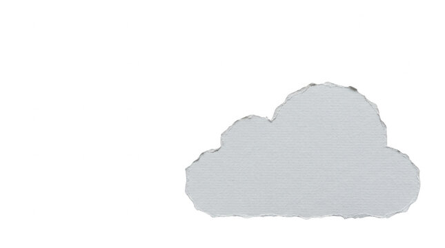 Uma &uacute;nica nuvem fofa e estilizada isolada em um fundo branco puro, perfeita para design gr&aacute;fico, elementos de interface de usu&aacute;rio, apresenta&ccedil;&otilde;es criativas e projetos digitais.