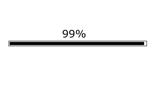Sixty percent complete progress bar graphic with percentage text