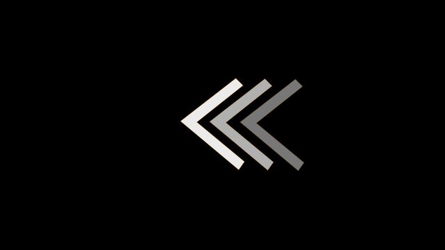 Animated Chevron Arrows Transition with Subtle Gradient Movement on Dark Background
