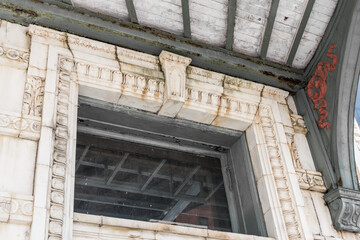 Ornate Classical Window Frame with Decorative Molding Detail © Richard