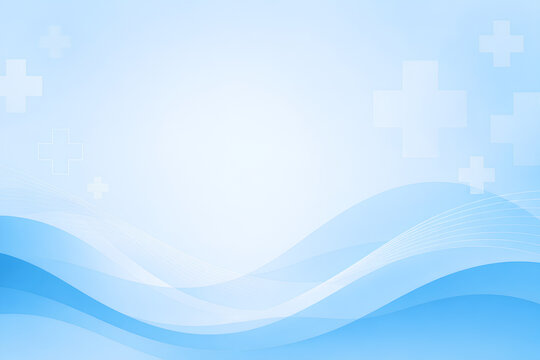 Soft blue gradient sky background with smooth wavy clouds for design and advertising projects
