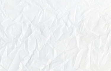 Obraz premium White crumpled paper texture with deep shadows white paper