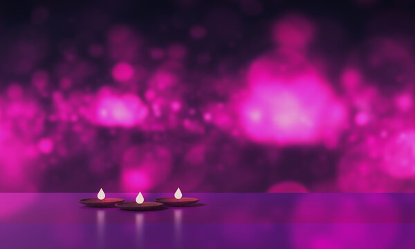 happy diwali festival of light candlelight bokeh red violet pink background wallpaper copy space india hindu religious rangoli happy diwali hanukka lamp celebration ceremony lantern happy diwali event