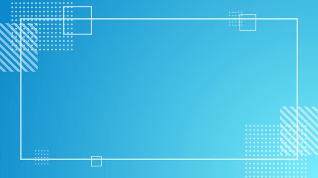 Simple and stylish business frame background featuring Memphis style geometric shapes and gradients
