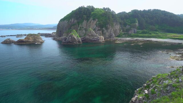 賽の河原と五能線