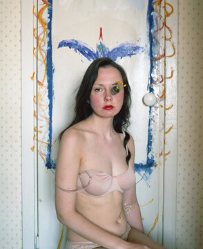 Conceptual Indoors woman Portrait 